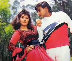Ajay Devgn with his ex-girlfriend Raveena