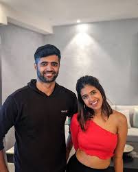 Sejal Kumar with her brother