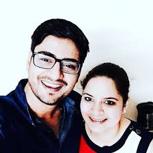 Amit Mishra with his sister