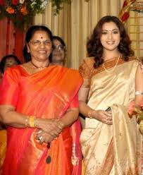 Meena with her mother