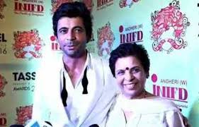 Sunil Grover with his mother