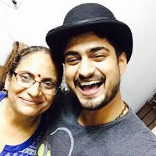 Amit Mishra with his mother