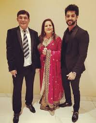 Karan Wahi with his parents