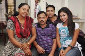 Amala Paul with her family