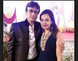 Amit Bhatt with his wife
