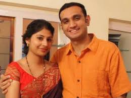 Smita Sabharwal with her husband