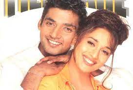 Madhuri Dixit with her ex-boyfriend Ajay 
