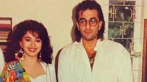 Madhuri Dixit with her ex-boyfriend Sanjay 
