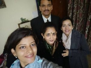 Sulagna Panigrahi with her family