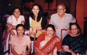Madhuri Dixit with her family