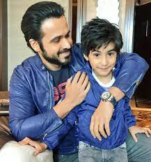 Emraan Hashmi with his son