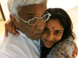 Ramya with her father