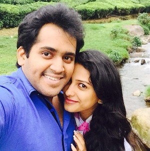 Rucha Hasabnis with her husband