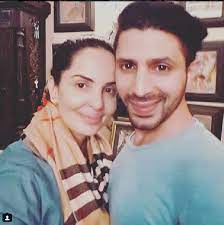 Rukshar Rehman with her husband Faruk