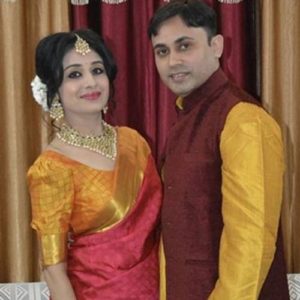 Paridhi Sharma with her husband