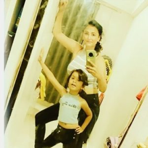 Sapna Sikarwar with her daughter