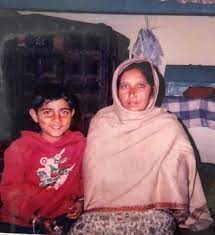 Karan Aujla with his mother