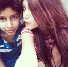 Anushka Mitra with her brother