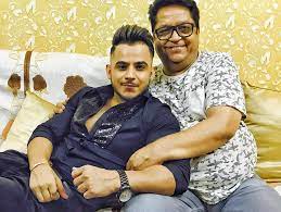 Millind Gaba with his father