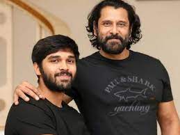 Dhruv Vikram with his father