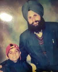 Karan Aujla with his father