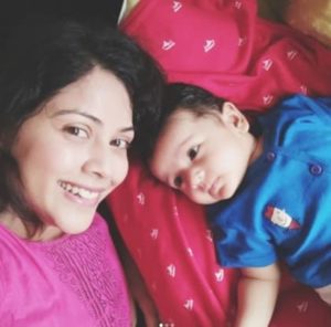 Deepali Pansare with her son