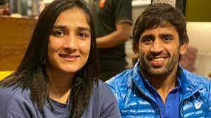 Bajrang Punia with his wife