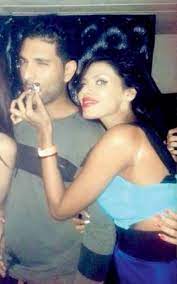 Gizele Thakral with her ex-boyfriend