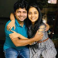 Sayali Sanjeev with her brother