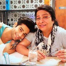 Abhishek Malik with his mother