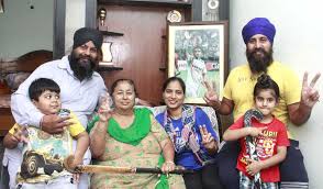 Manpreet Singh's family