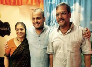 Malhar Patekar with his parents