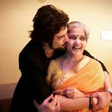 Raqesh Bapat with his mother