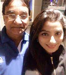 Neha Marda with her father
