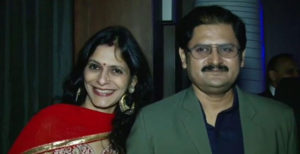 Rohitash Gaud with his wife