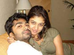 Silambarasan with his girlfriend Nayanthara