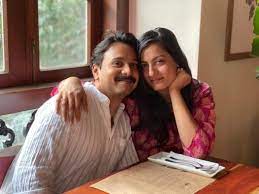 Shruti Vyas with her husband