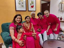 Krishna Bharadwaj with his family