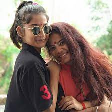 Vartika Jha with sister